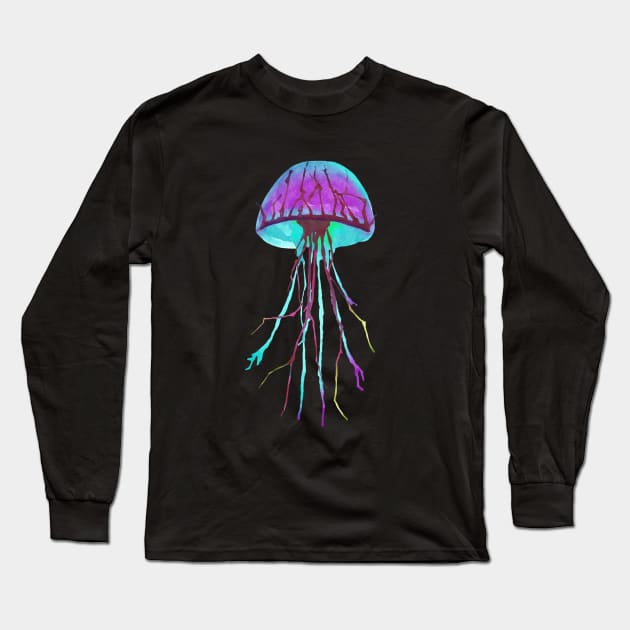 Jellyfish Long Sleeve T-Shirt by IvanJoh